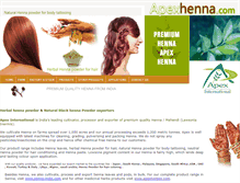 Tablet Screenshot of apexhenna.com